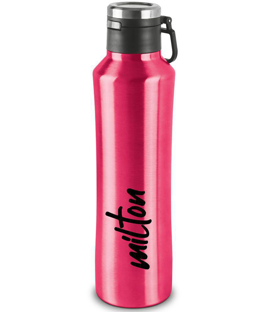 Milton Gulp 1100 Thermosteel 24 Hours Hot or Cold Water Bottle, 940 ml, 1 Piece, Pink - Pink