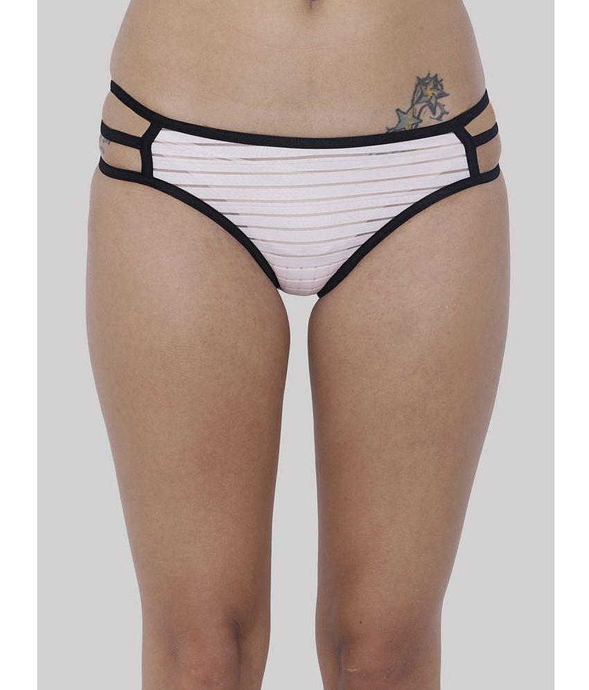 Modern Men BASIICS By La Intimo - Multicolor BCPBK04 Polyester Striped Womens Hipster ( Pack of 