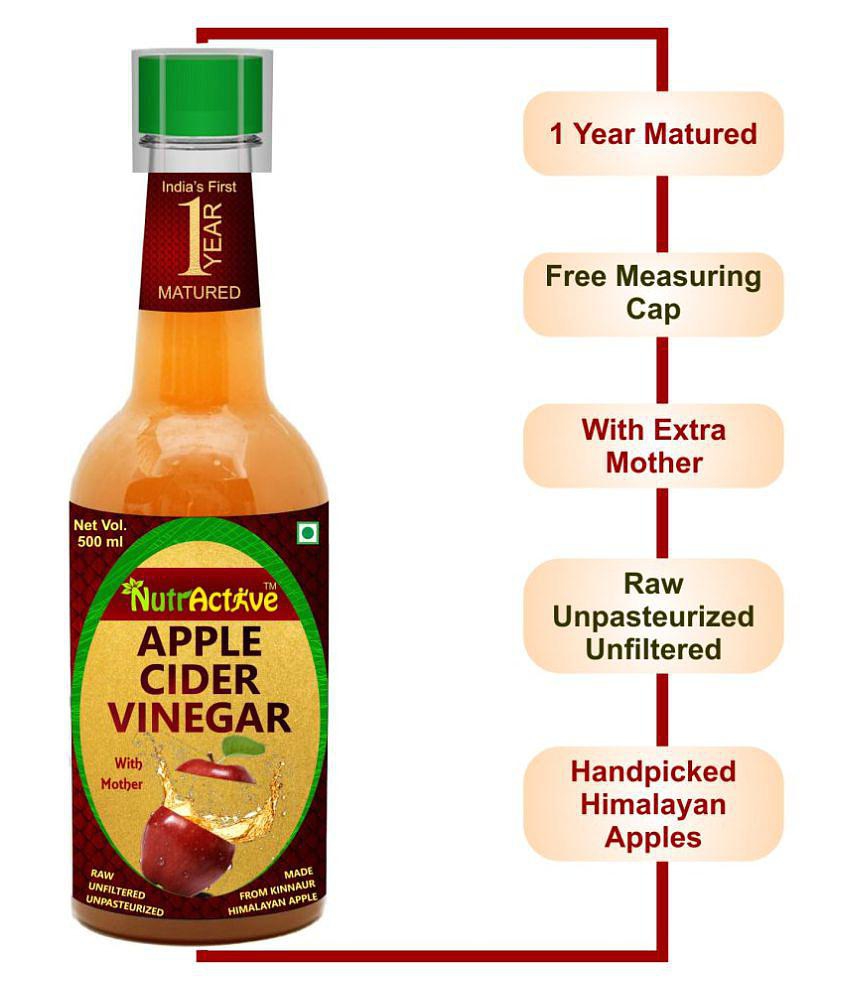 NutrActive 1 Year Matured Apple Cider Vinegar 500 ml Fruit Single Pack