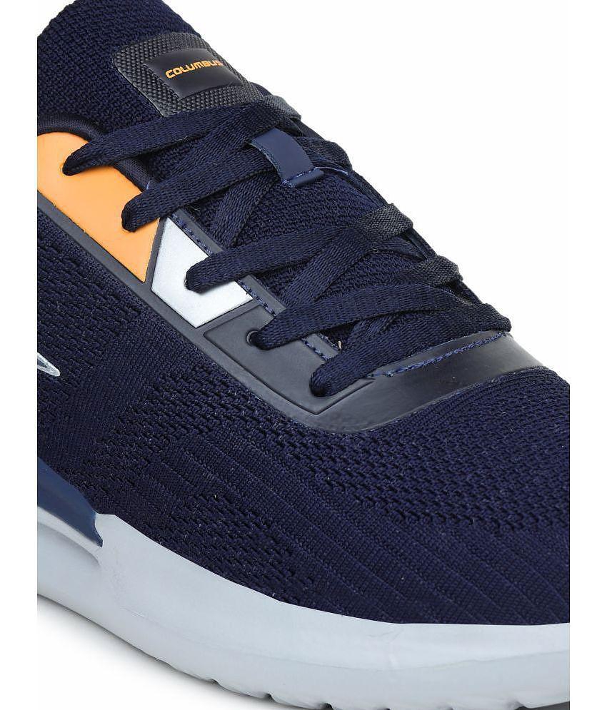 Columbus - Optical Sports Shoes Navy Men's Sports Running Shoes - None