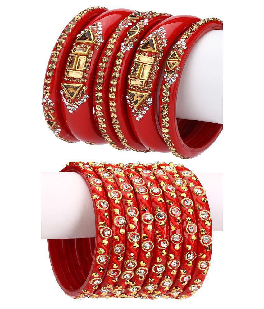 Stylish Men Somil Designer Wedding Fancy Glass Bangle Set For Party, Marriage, Function And Dail