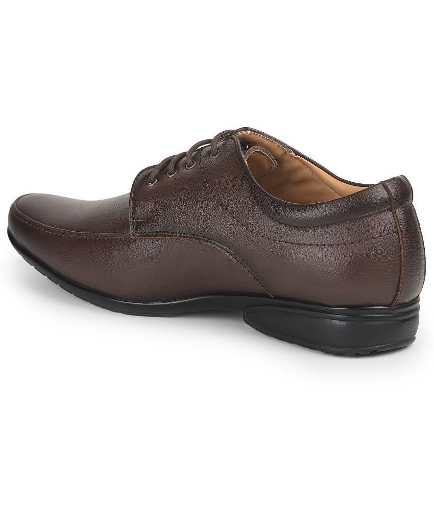 Top Men Liberty - Brown Men's Derby Formal Shoes - None 2025 at ShopCircuit | ONDC