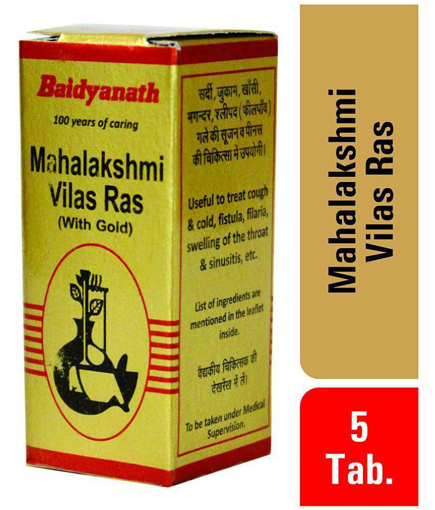 Baidyanath Mahalakshmi Vilas Ras SY, 5 Tablets