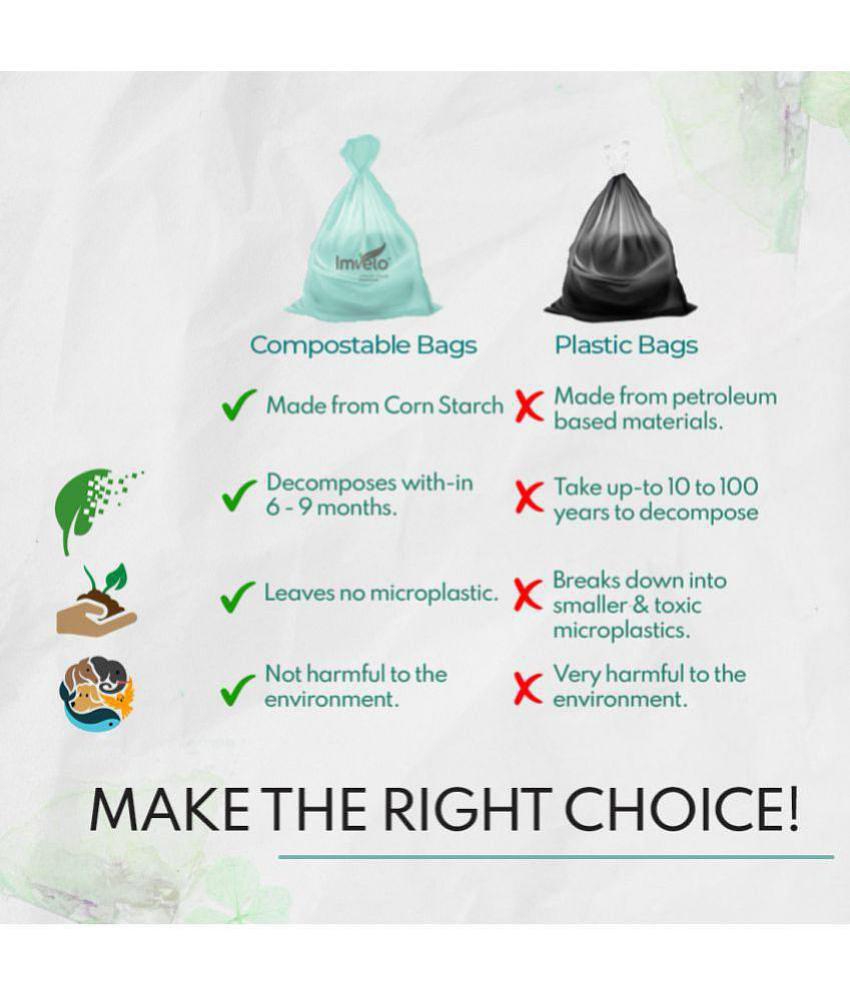 Imvelo - Bio Degradable Disposable Garbage Bag ( Pack of 2 ) - 30 x 37 inch