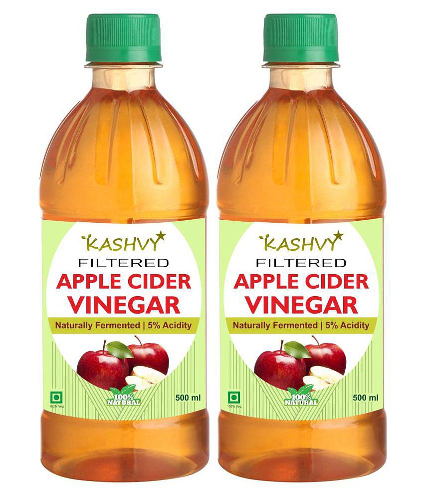 Kashvy filtered FACV as ideal  salad dressing, 1000 ml Unflavoured Pack of 2