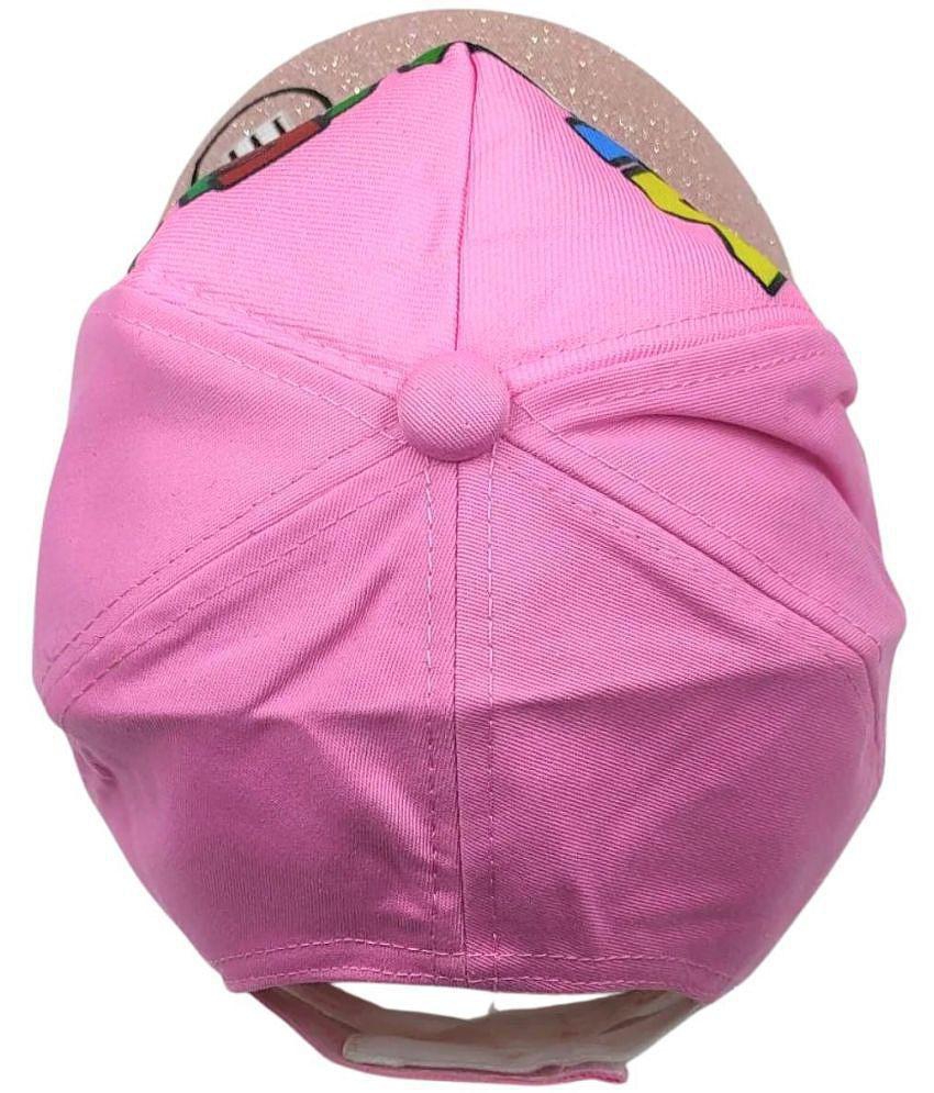 Exclusive Men Zacharias Girl's Kids Cotton Cap kc-10-Light-Pink- (Pack of 1) (1-4 Years) - None 
