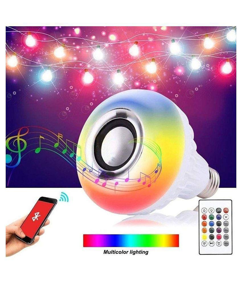 LED Light Bulb, Smart 12W E27 LED Bluetooth 3.0 Speaker Music Bulb