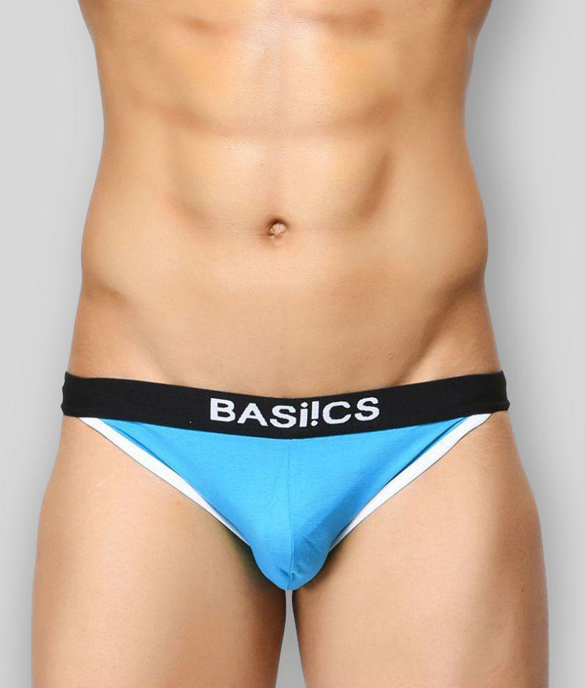 Stylish Men BASIICS By La Intimo - Multicolor Cotton Blend Men's Thongs ( Pack of 3 ) - S 2025 a