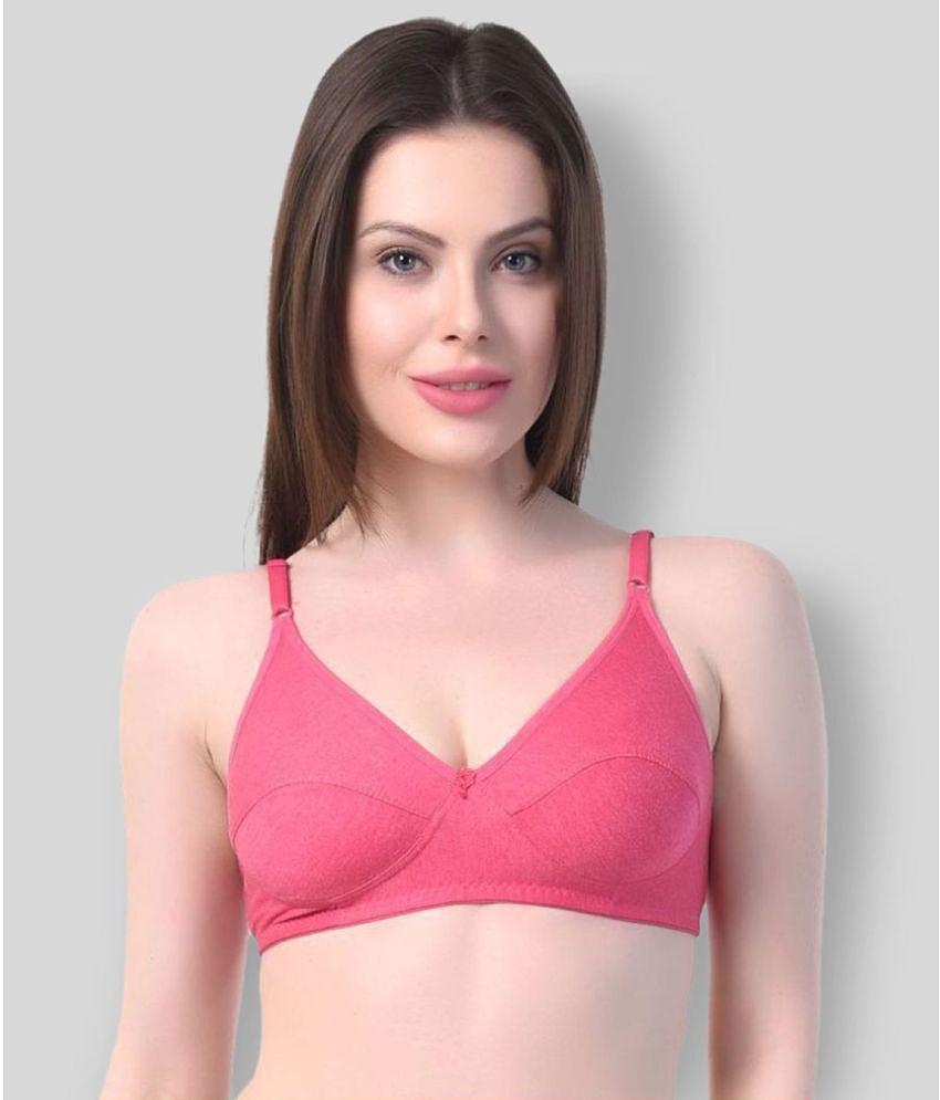 Best Men Kiran Enterprises - Multicolor Cotton Blend Non Padded Womens T-Shirt Bra ( Pack of 6 )