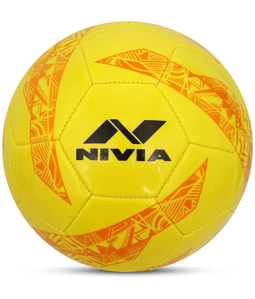 Nivia WORLD FEST BRAZIL Yellow Football Size- 5 - 5