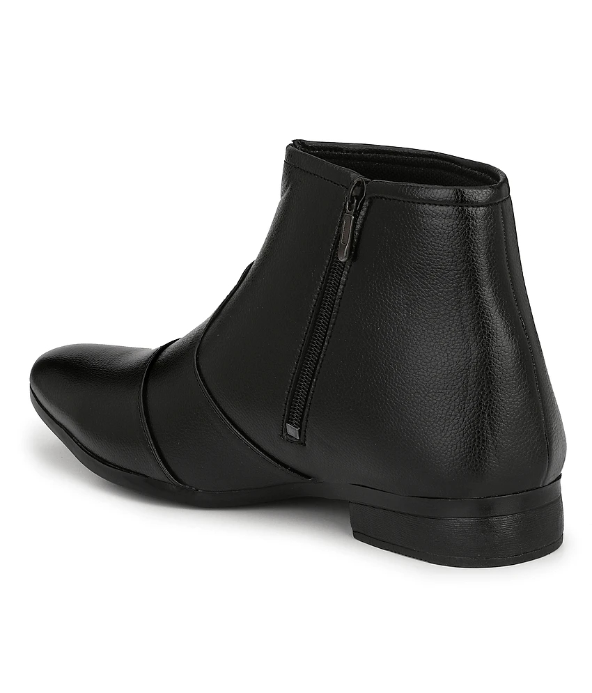 Top Accessories STALAG Black Mens Formal Boots - None 2025 at ShopCircuit | ONDC