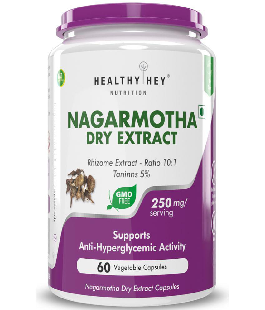 HEALTHYHEY NUTRITION Nagarmotha Dry Extract, 10:1, 60 Veg Capsule 250 mg