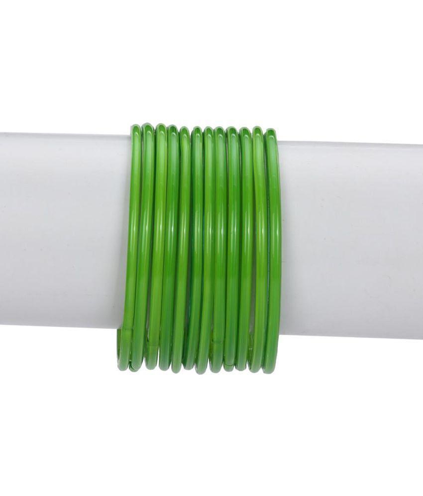 Latest Men Somil Green Bangle Set ( Pack of 12 ) - None 2025 at ShopCircuit | ONDC