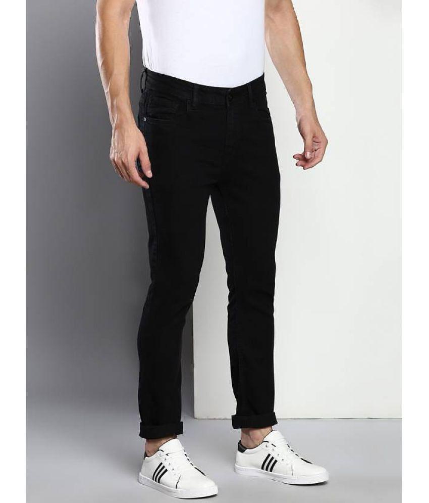 Stylish Men Dennis Lingo - Black Cotton Blend Slim Fit Mens Jeans ( Pack of 1 ) - None 2025 at S