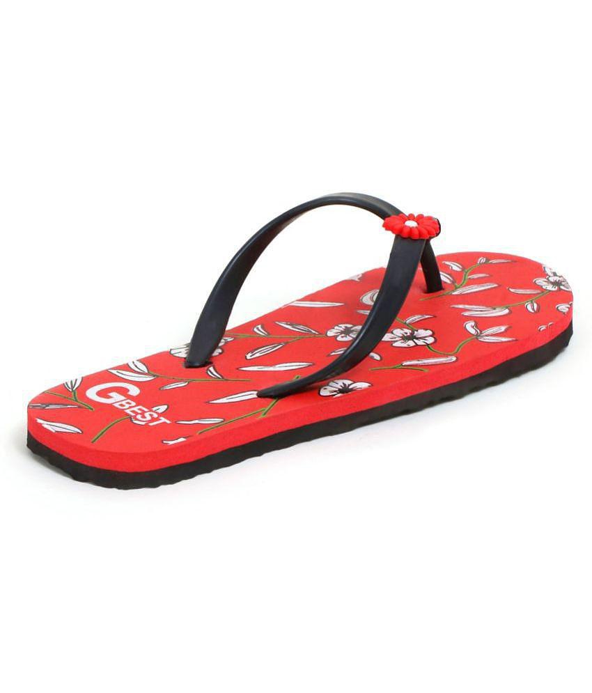 G Best - Red Women's Flip Flop - None