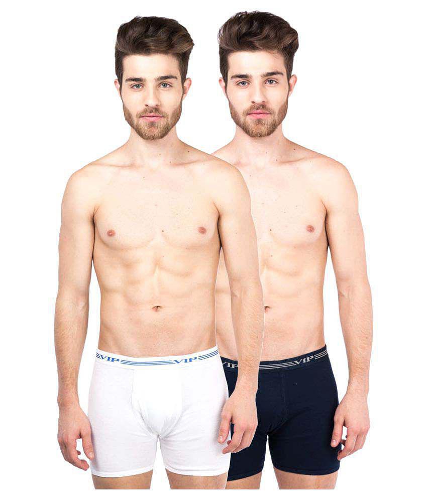 VIP. - Multicolor Cotton Blend Men's Trunks ( Pack of 2 ) - 90