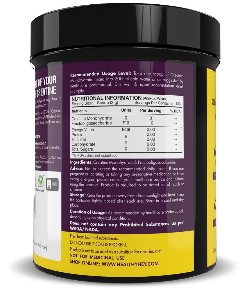 HEALTHYHEY NUTRITION Creatine Monohydrate 400gm -133 Servings 400 gm