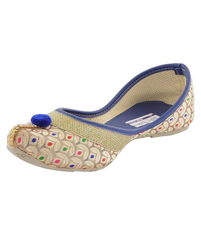 Raj Beige Ethnic Footwear - None