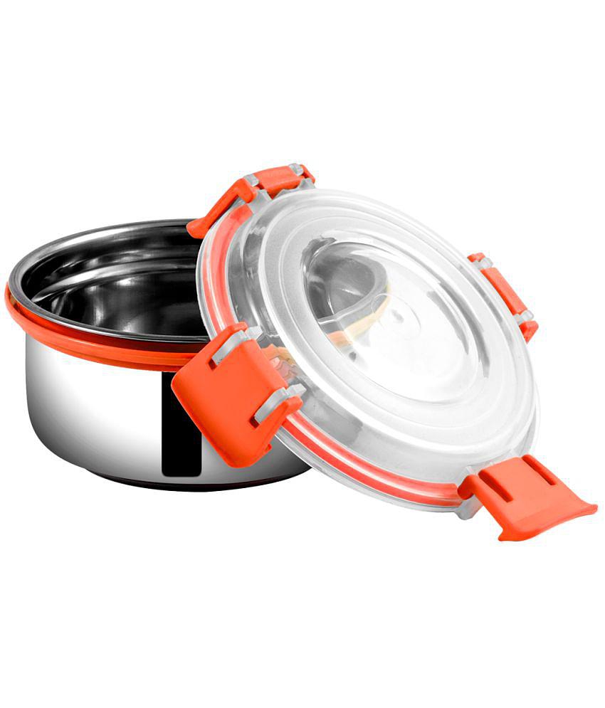 BOWLMAN Steel Orange Food Container ( Set of 2 ) - Orange