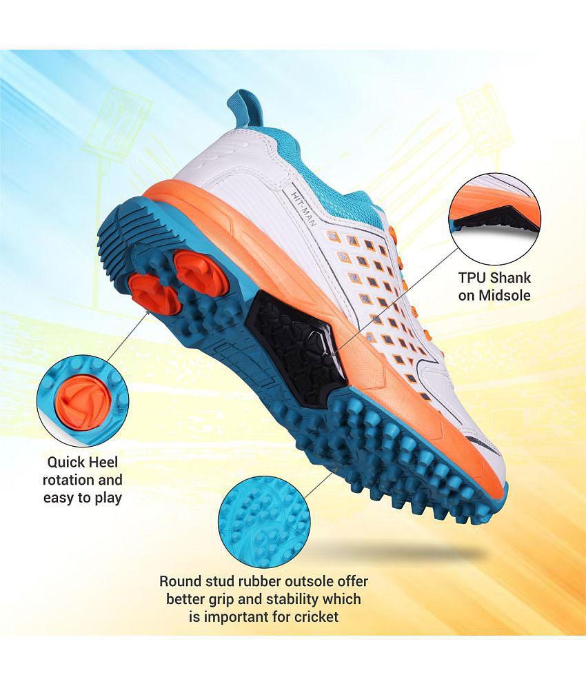 Latest Men Aivin Hit-Man Orange Cricket Shoes - 10 2025 at ShopCircuit | ONDC