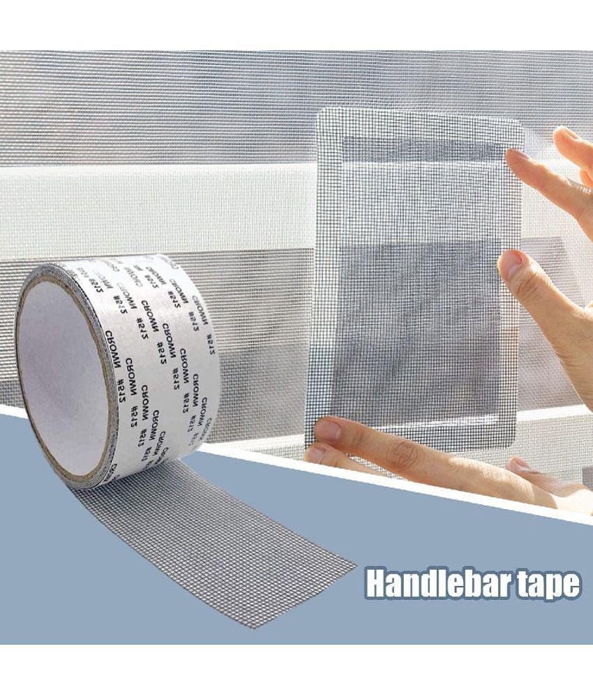 Window Screen Repair Kit Tape,Strong Adhesive & Waterproof Fiberglass Covering M - Light Grey Single Sided Others ( Pack of 1 )