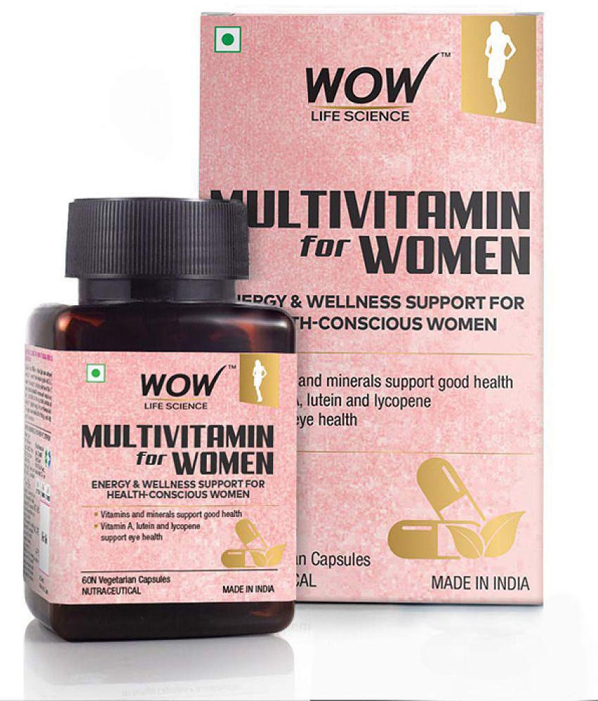 WOW Life Science Multivitamin for Women - 60 Veg Capsules