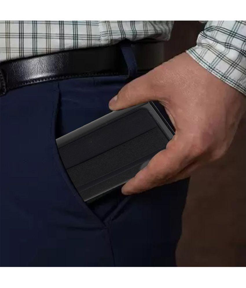 Top Men STYLE SHOES - Black Metallic Mens Short Wallet ( Pack of 1 ) - Black 2025 at ShopCircuit