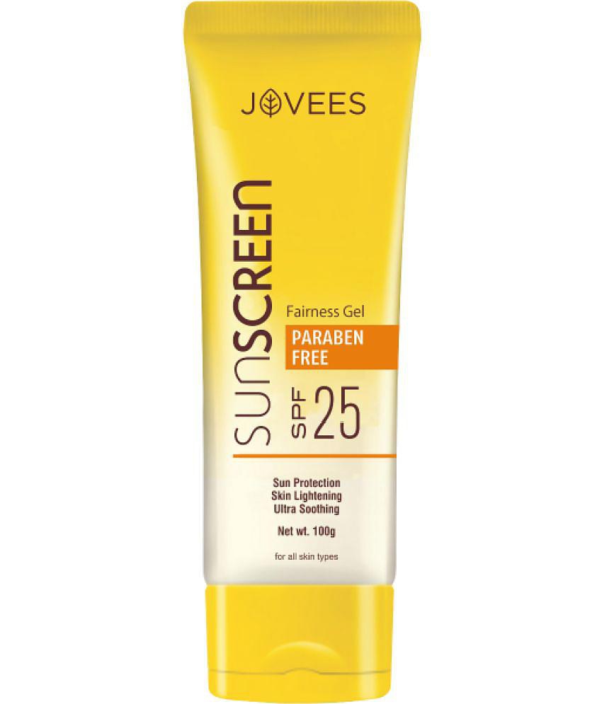 Jovees Herbal Suncreen Fairness Gel with SPF 25 For Oily, Sensitive & Dry Skin Protects, 100 g