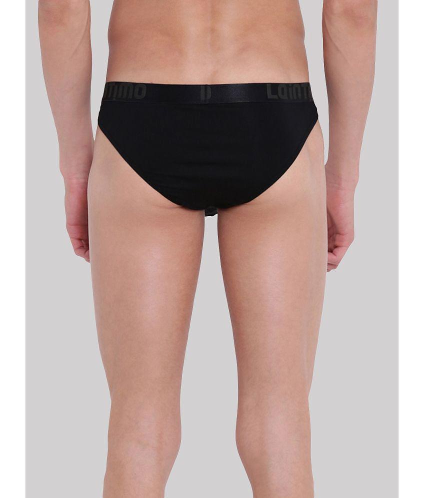 Latest Men La Intimo - Black LISL031 Cotton Blend Mens Bikini ( Pack of 1 ) - None 2025 at ShopC