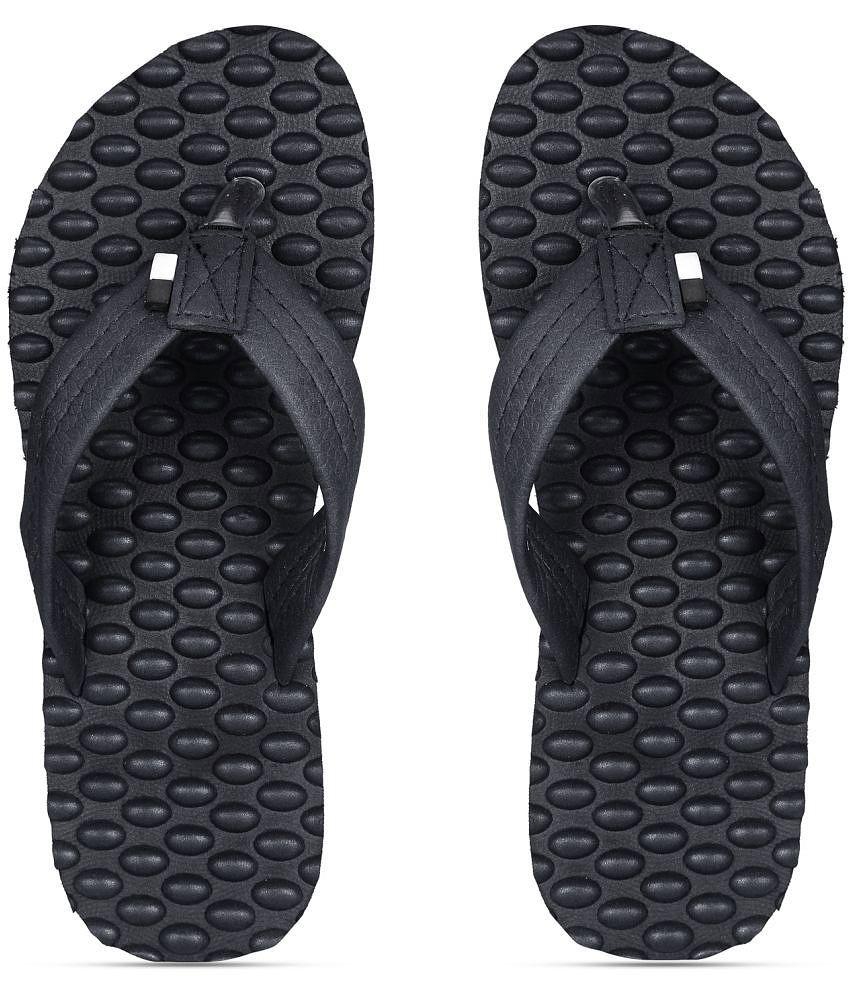 DOCTOR EXTRA SOFT - Black Women''s Massage Flip Flop - None