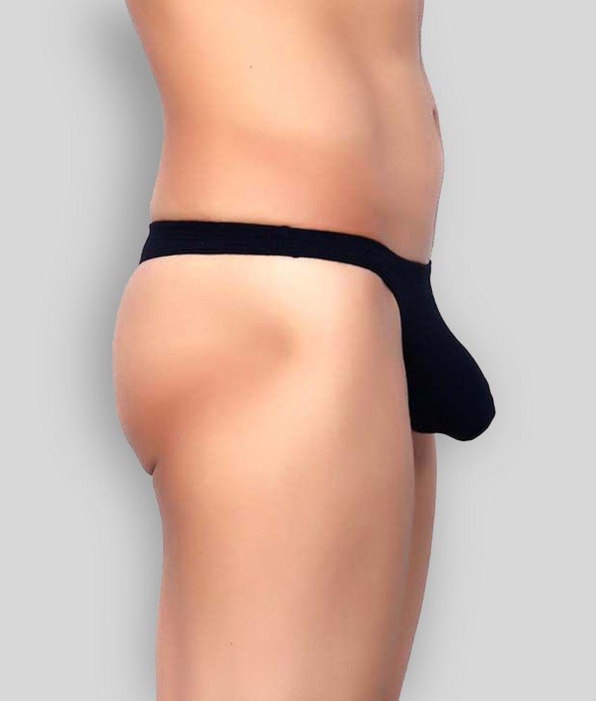 Top Men La Intimo - Black Cotton Blend Men''s G-String ( Pack of 1 ) - 80 2025 at ShopCircuit | 