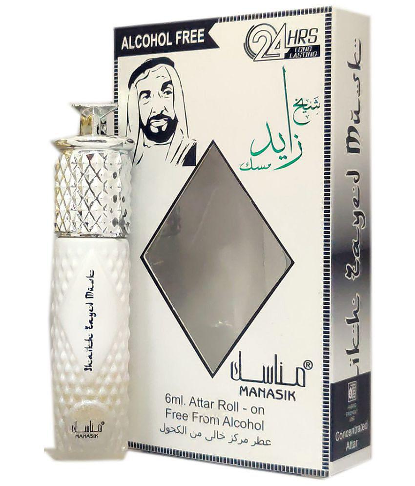 MANASIK SHAIKH ZAYAD MUSK Concentrated   Attar Roll On 6ml .