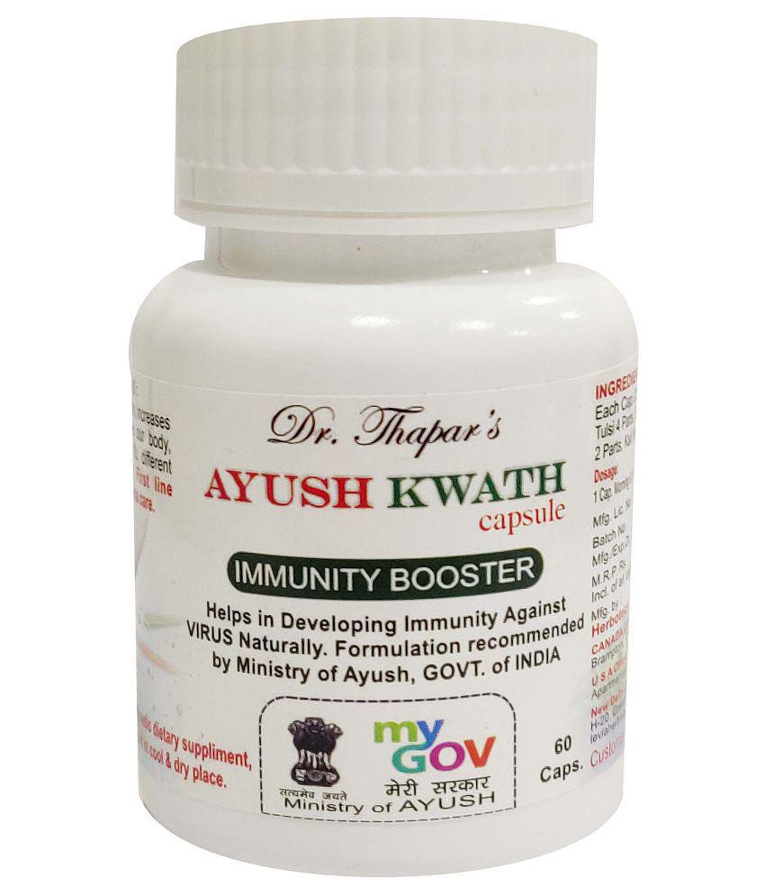 IMMUNITY BOOSTER AYUSH KWATH CAPSULES ONE MONTH COURSE 60 Capsule 500 mg