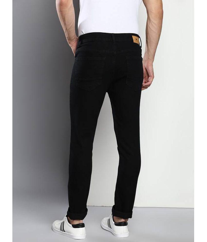 Stylish Men Dennis Lingo - Black Cotton Blend Slim Fit Mens Jeans ( Pack of 1 ) - None 2025 at S