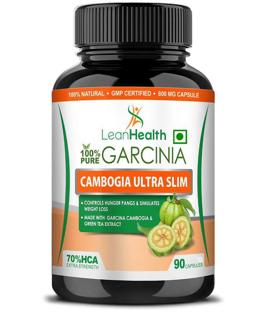 Leanhealth Garcinia Cambogia 800 mg with extract of Guggul and Green Tea - 90 Capsule | Helps in Natural Weight Manegement