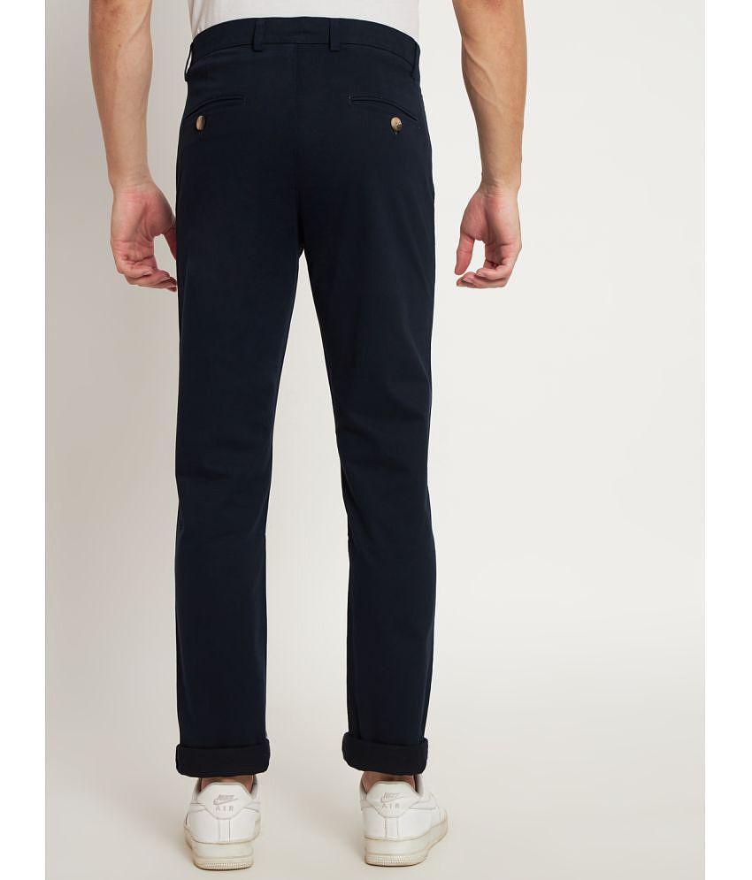 RAGZO Navy Blue Slim Chinos ( Pack of 1 ) - None