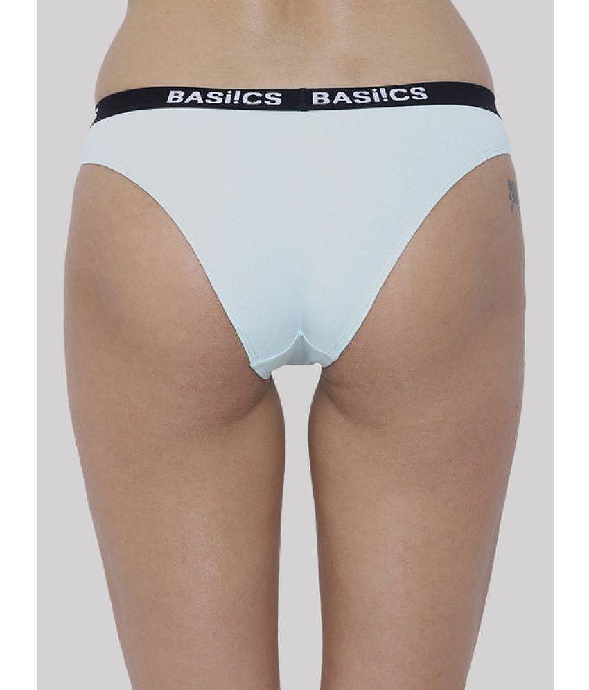 Stylish Men BASIICS By La Intimo - Multicolor BCPBR080B Cotton Lycra Solid Womens Bikini ( Pack 