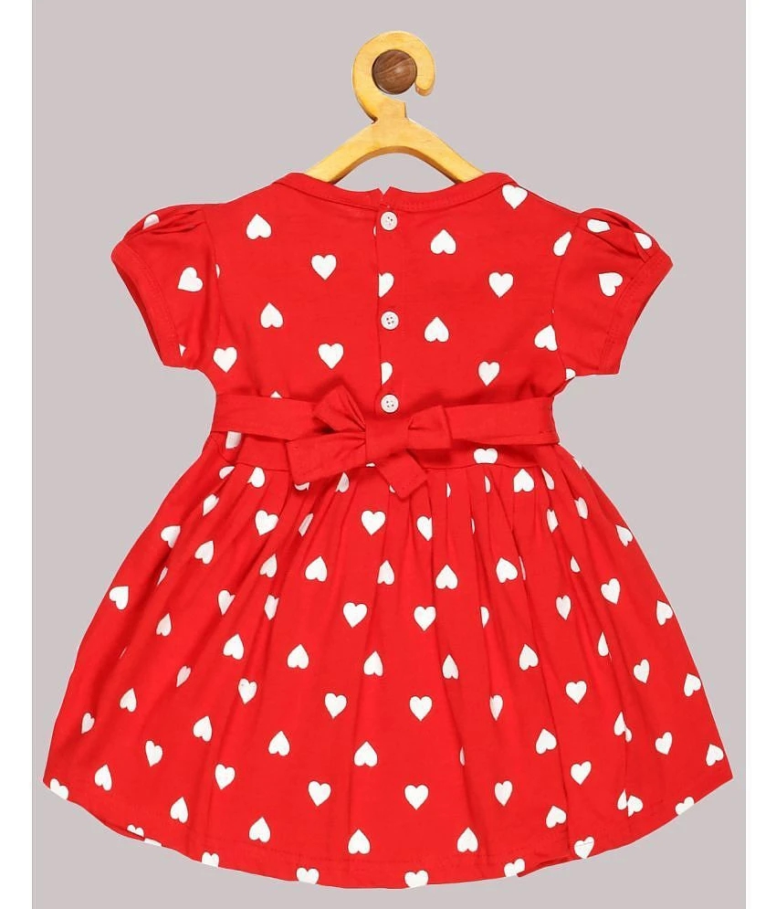 Elegant Men Babeezworld - Red Cotton Girls Frock ( Pack of 1 ) - None 2025 at ShopCircuit | ONDC