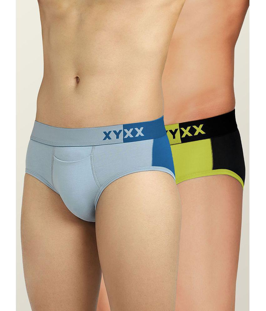 XYXX - Multicolor Modal Mens Briefs ( Pack of 2 ) - None