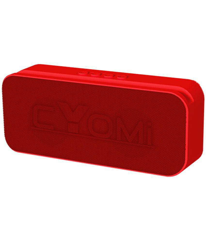 CYOMI CY-622 10 W Bluetooth Speaker Bluetooth V 5.1 with USB,SD card Slot Playback Time 12 hrs Red - Red