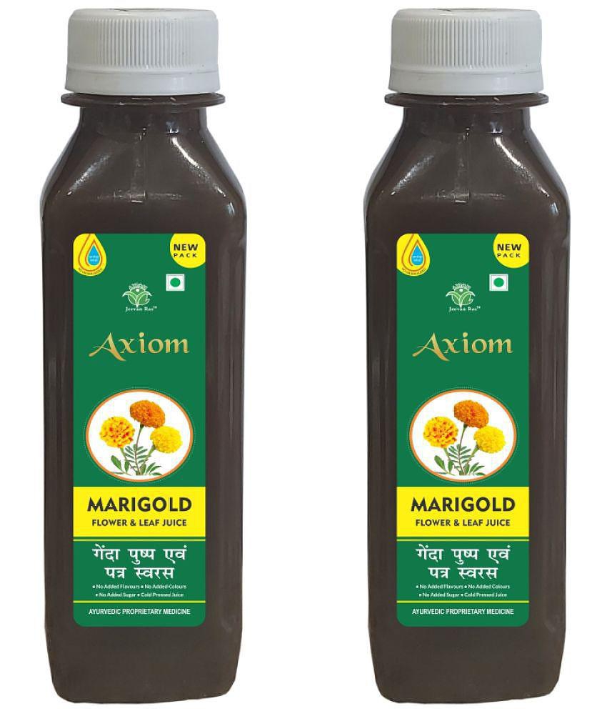 Axiom_Ayurveda Marigold Juice pack of 2 |100% Natural WHO-GLP,GMP,ISO Certified Product