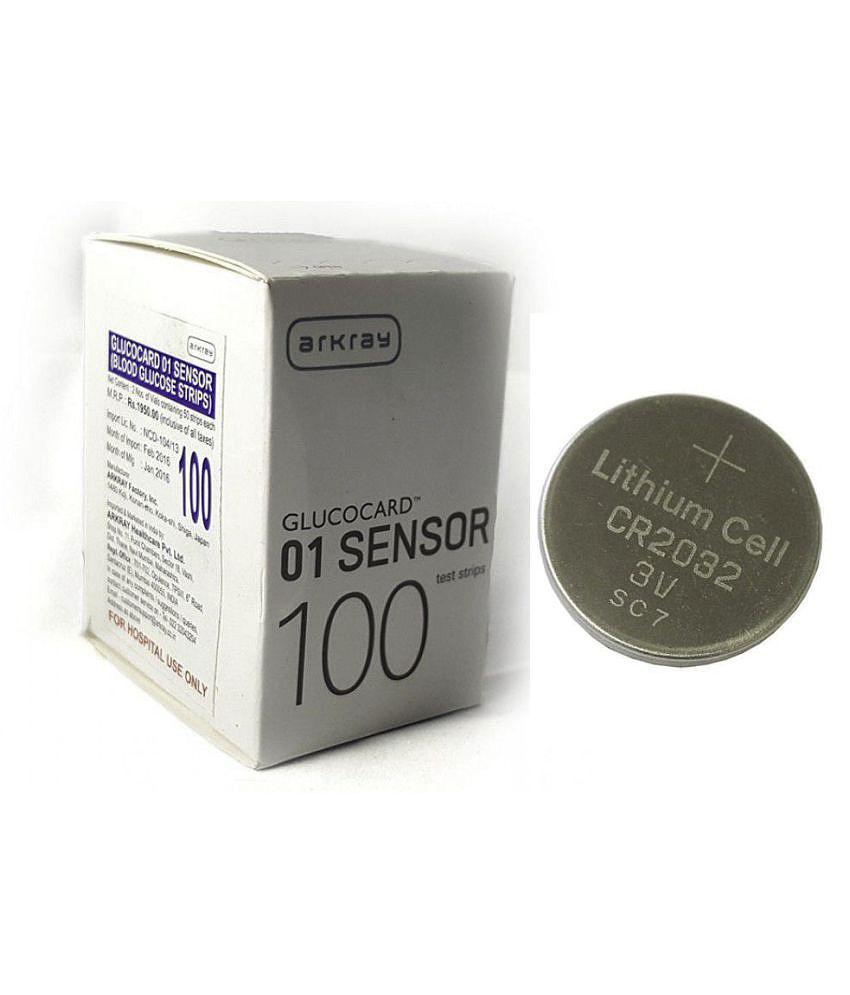 Arkray GLUCOCARD 01 SENSOR 100 STRIPS WITH BATTERY Expiry Dec 2023