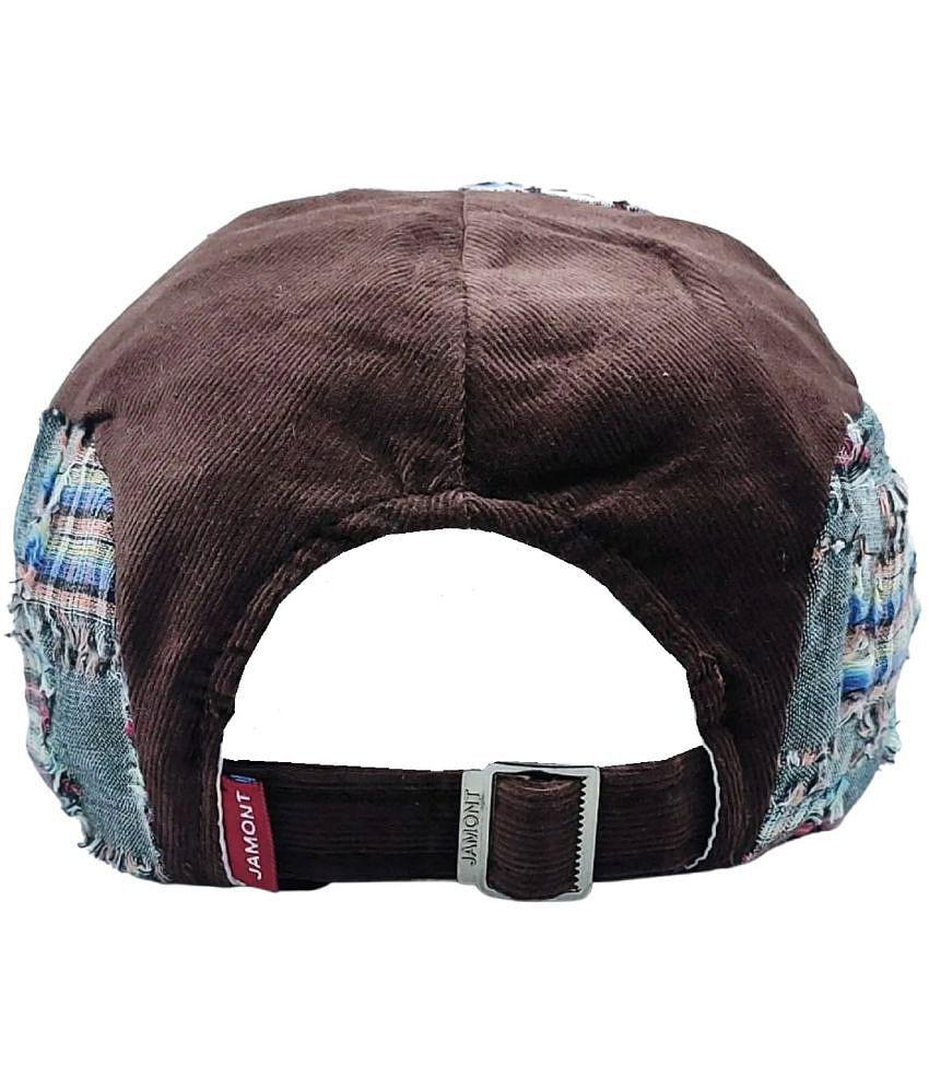 Premium Men Zacharias Unisex Kids Cotton Beret Golf Cap jk-14 (Brown_1-4 Years) (Pack of 1) - No