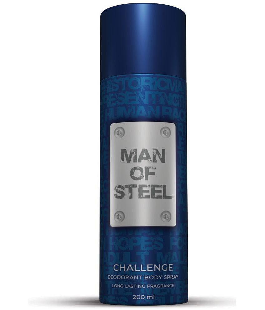 Denver Man Of Steel Challenge Deo Deodorant Spray for Men 200 ml ( Pack of 1 )