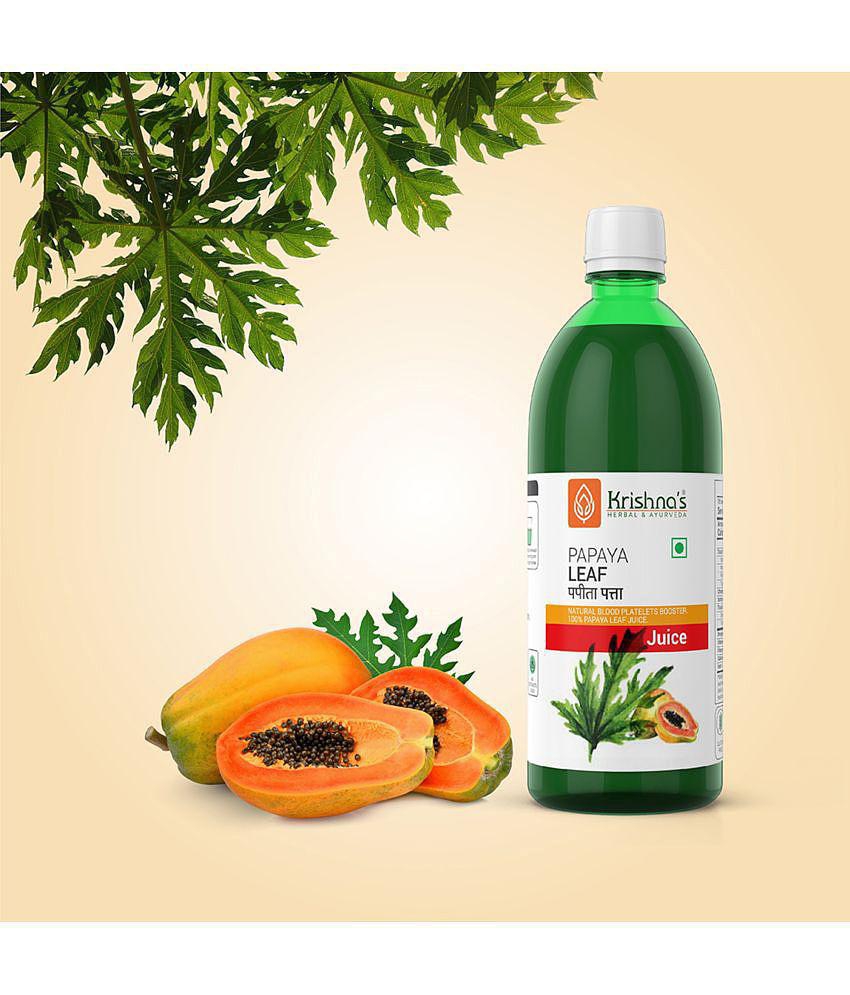 Krishna's Herbal & Ayurveda Papaya Leaf Juice 1000ml