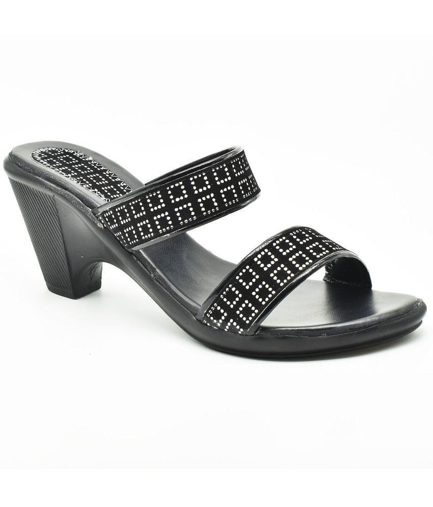 Dream Makers - Black Womens Slip On Heels - None