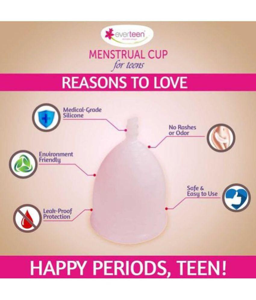 Everteen - Silicone Reusable Menstrual Cup Extra Small ( Pack of 1 )