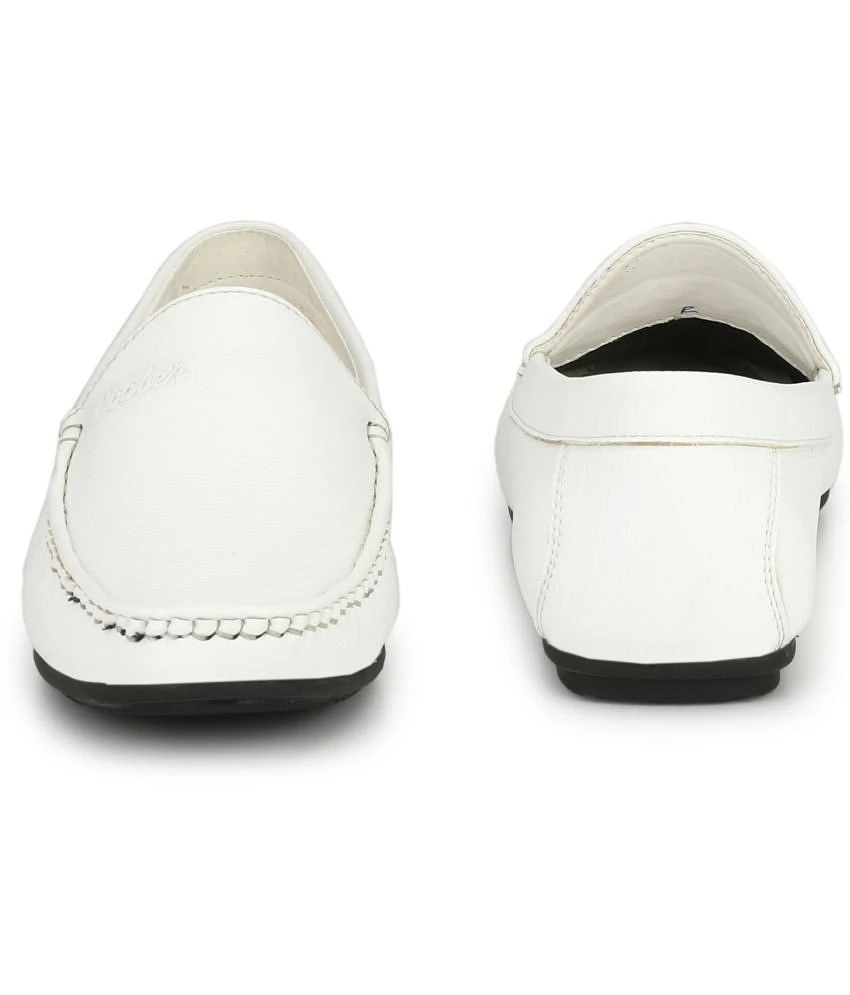Chic Women Fashion Victim White Loafers - 7 2025 at ShopCircuit | ONDC
