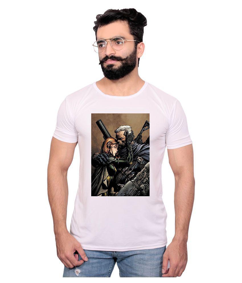 Trendy Men Nityanand Enterprises White Cotton Blend T-Shirt - XL 2025 at ShopCircuit | ONDC