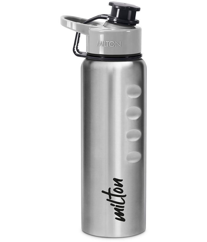 Milton Gripper 750 Stainless Steel Water Bottle, 750 ml, Black - Silver